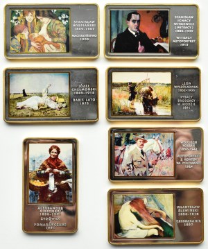 Masterpieces of World Painting, set of 7 hologram bars
