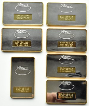 Masterpieces of World Painting, set of 7 hologram bars