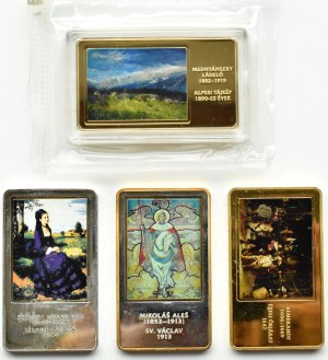 Masterpieces of World Painting, set of 4 hologram bars