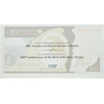 III RP, Fryderyk Chopin, 20 złotych 2009, Warszawa, UNC