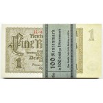 Niemcy, III Rzesza, 1 marka 1937 seria K, PACZKA BANKOWA, PIĘKNA!