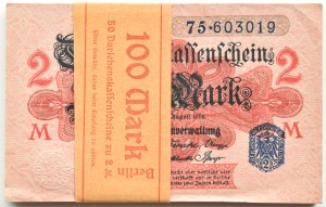 Germany, Empire, 2 marks 1914, M series, BANK PACKAGE, BEAUTIFUL!