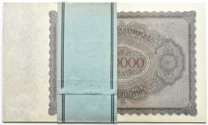 Germany, Weimar Republic, 100,000 marks 1923, 6U series, BANK PACKAGE, RARE SERIES