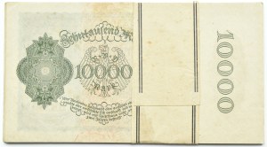 Germany, Weimar Republic, 10,000 marks 1922, series J, BANK PACKAGE