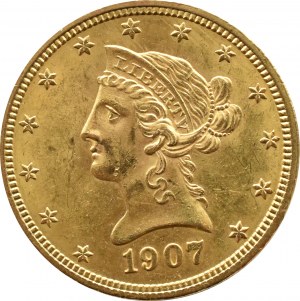 USA, Eagle, $10 1907, Philadelphia, BEAUTIFUL!