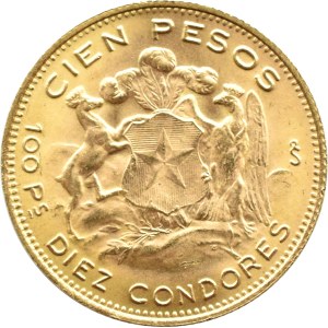 Chili, 100 pesos 1970, Santiago, UNC
