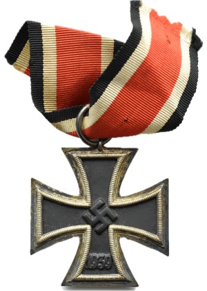 Germany, Third Reich, Iron Cross 1939 2nd class with ribbon, Ref. 55 - J.E. Hammer & Söhne