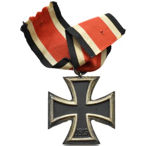 Niemcy, III Rzesza, Krzyż żelazny 1939 II klasy ze wstążką, sygn. 55 - J.E. Hammer & Söhne