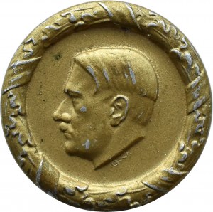 Germany (Third Reich), Adolf Hitler pin, (variety 4)