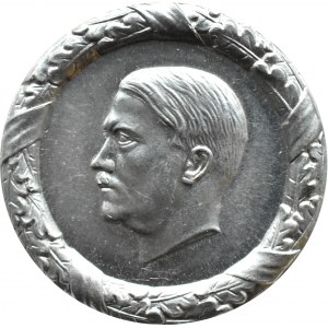 Niemcy (III Rzesza), przypinka Adolf Hitler, bardzo ładna (odmiana 1)