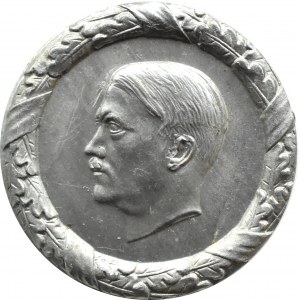 Niemcy (III Rzesza), przypinka Adolf Hitler, (odmiana 2), BARDZO ŁADNA