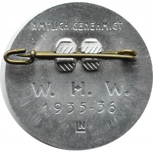 Niemcy (III Rzesza), przypinka Adolf Hitler, (odmiana 2), BARDZO ŁADNA