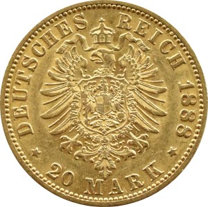 Germany, Prussia, Frederick III, 20 marks 1888 A, Berlin