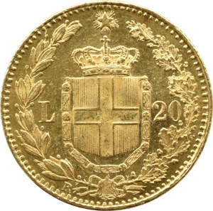 Kingdom of Italy, Umberto I, 20 lira 1882, Turin