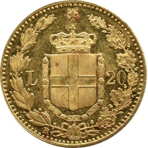 Królestwo Włoch, Umberto I, 20 lirów 1882, Turyn