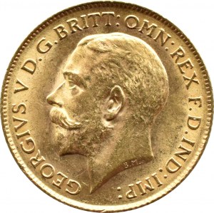 Great Britain, George VI, 1/2 sovereign 1914, London