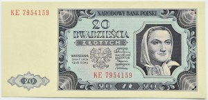 RP, 20 zloty 1948, KE series, UNC