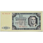 RP, 20 złotych 1948, seria KE, UNC