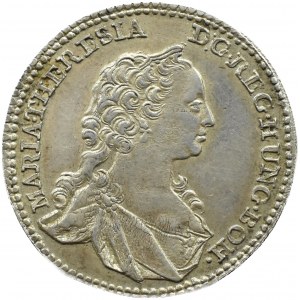 Austria, Maria Theresa, 1/4 thaler 1742, Hall, Beautiful!