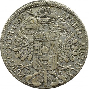 Austria, Maria Theresa, 1/2 thaler 1766, Vienna