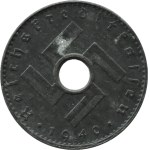 Germania, Terzo Reich, 5 pfennig 1940 A, emissione militare, RARO