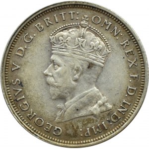Australia, George V, florin 1927, Parliament, Melbourne