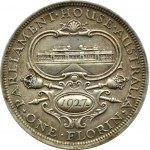 Australia, George V, florin 1927, Parliament, Melbourne