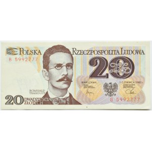 PRL, R. Traugutt, 20 gold 1982, series B
