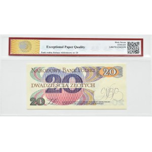 PRL, R. Traugutt, 20 zlotých 1982, séria AD, PCG 67 EPQ