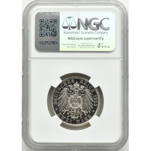 Germania, Prussia, Guglielmo II in uniforme, 2 marchi 1913 A, Berlino, NGC PF64