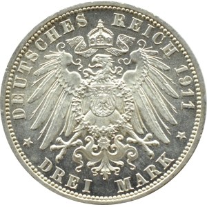Germany, Schaumburg-Lippe, Georg, 3 marks 1911, Berlin