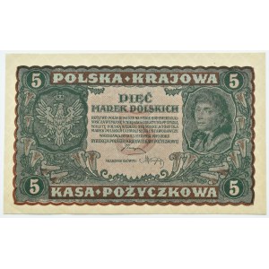 II RP, 5 marks 1919, 2nd series CX, UNC