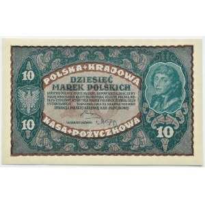 II Republic, 10 marks 1919, 2nd series DE, UNC