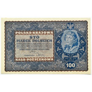 Second Republic, 100 marks 1919, 2nd series D, UNC