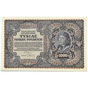 II RP, 1000 mariek 1919, III séria AT - typ 4, BEAUTIFUL