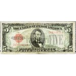 USA, A. Lincoln, $5 1928, C/A series, Woods &amp; Mellon