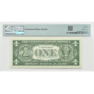 USA, $1 1957 B, U/A series, blue stamp, Granahan &amp; Dillon, PMG 66 EPQ