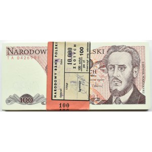 People's Republic of Poland, 100 zloty 1986, TA series, PACZKA BANKOWA
