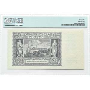Generalna Gubernia, 20 złotych 1940, bez serii i numeracji, PMG 64