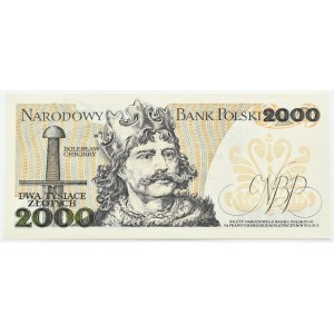 PRL, Mieszko I/B. Chrobry, 2000 Gold 1982, CC-Serie, SUPER NUMBER, UNC
