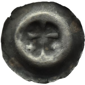 Teutonic Order, brakteat ca. 1317-1328, Latin cross, two crosses on the sides