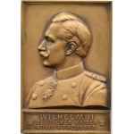 Germany, Wilhelm II, plaque commemorating the 15th Conference of the Inter-Parliamentary Union 1908, signed R. Otto