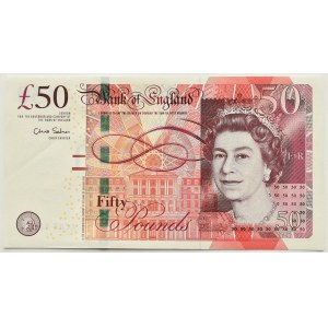 United Kingdom, Elizabeth II/Boulton&amp;Watt, £50 2011, Salmon signature