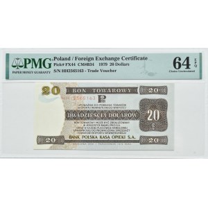 PeWeX, $20 1979, série HH, PMG 64 EPQ