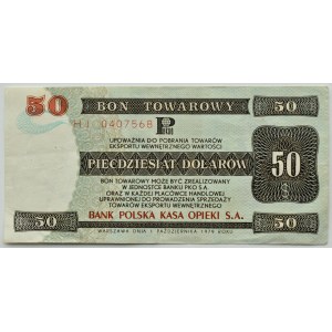 PeWeX, 50 dolarów 1979, seria HI, RZADKIE