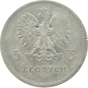 II RP, Sztandar, 5 złotych 1930, Warszawa