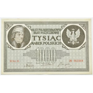 Second Republic, 1000 marks 1919, 3rd series B
