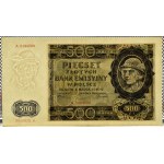General Government, 500 gold 1940, series A, BEAUTIFUL