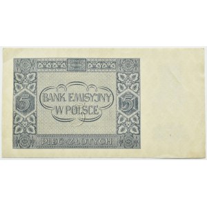 General Government, 5 gold 1941, AA series, Kraków