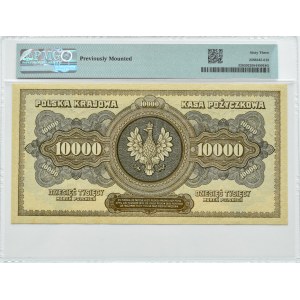 II RP, 10000 marchi 1922, serie K, Varsavia, PMG 63
